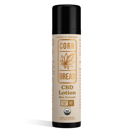 Cornbread Hemp CBD Lotion Skin Formula 25 to 1