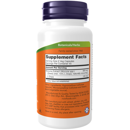 Dopa Mucuna Veg Capsules-Mental Fitness/Mood Support-AlchePharma