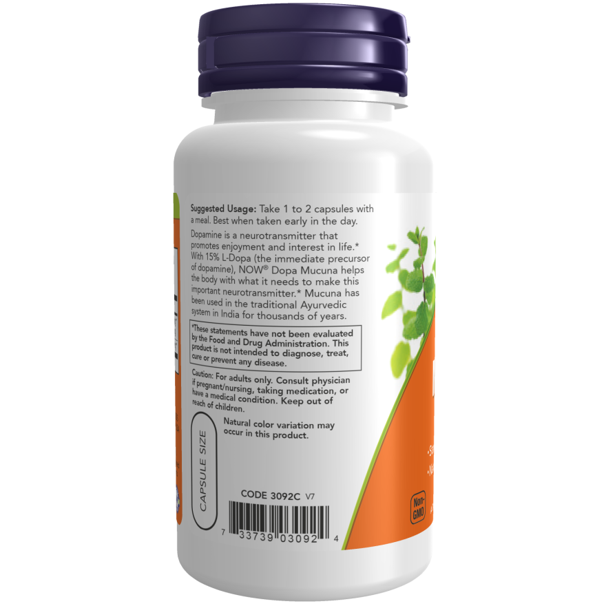 Dopa Mucuna Veg Capsules-Mental Fitness/Mood Support-AlchePharma