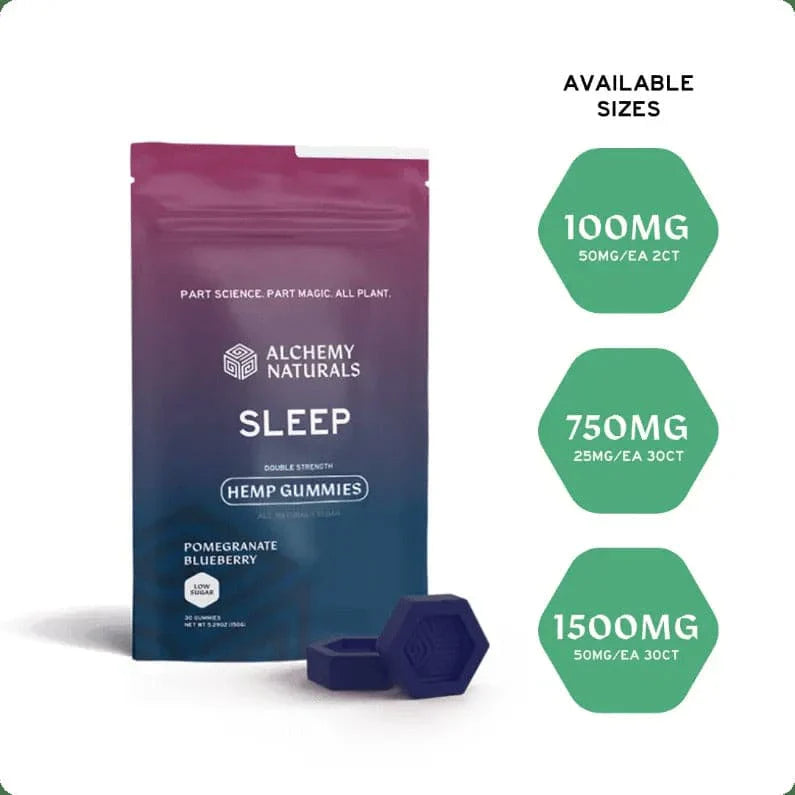 Sleepy CBD+CBN Gummies Pomegranate Blueberry 60Count