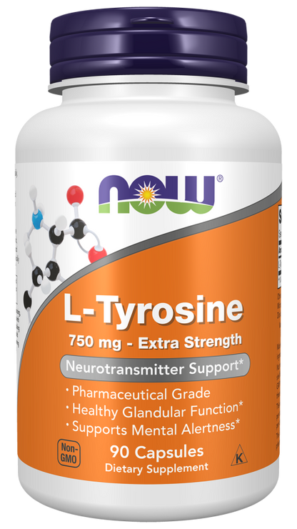L-Tyrosine 750 mg, Extra Strength Capsules