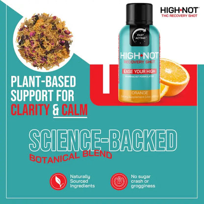 High-Not THC Recovery Shot - Regular Strength Orange