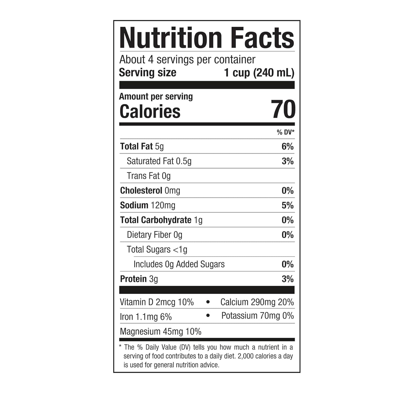 Pacific Foods Unsweetened Vanilla Hemp Milk, Plant Based Milk, 32 oz