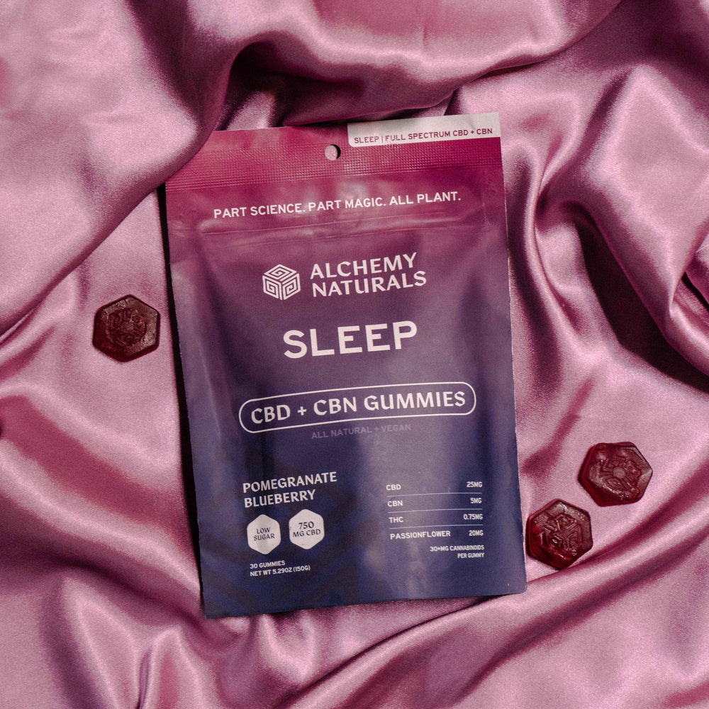 Sleepy CBD+CBN Gummies Pomegranate Blueberry 60Count