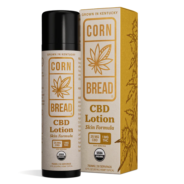 Cornbread Hemp CBD Lotion Skin Formula 25 to 1