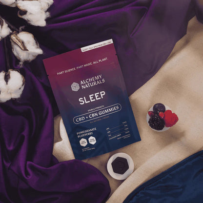 Sleepy CBD+CBN Gummies Pomegranate Blueberry 60Count
