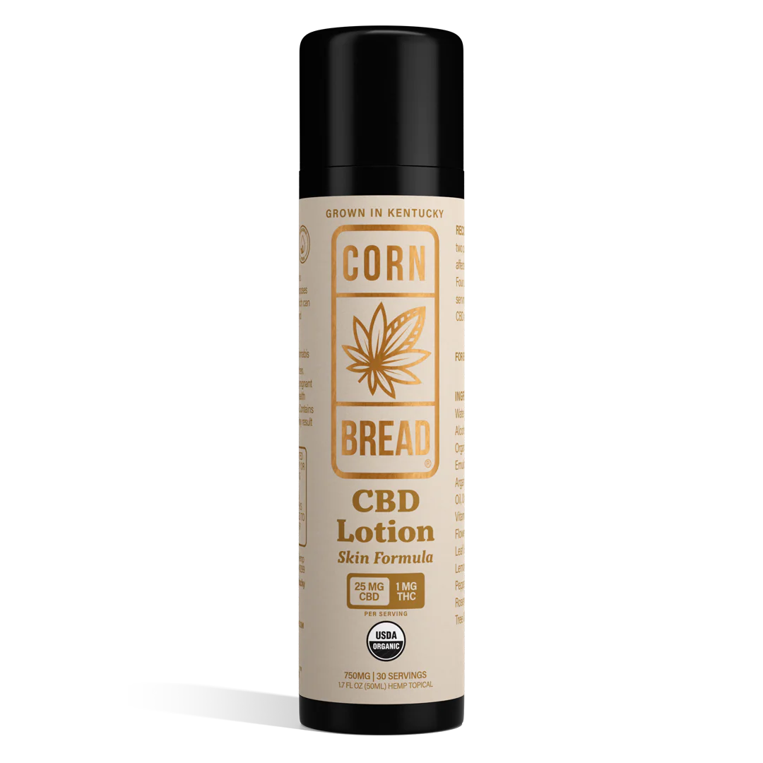 Cornbread Hemp CBD Lotion Skin Formula 25 to 1