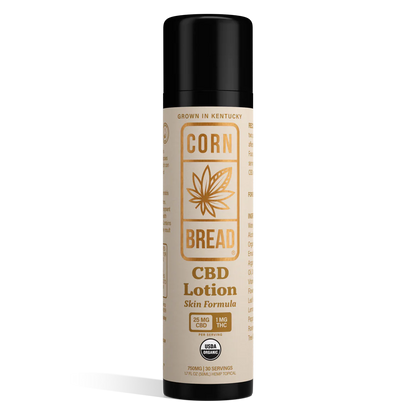 Cornbread Hemp CBD Lotion Skin Formula 25 to 1
