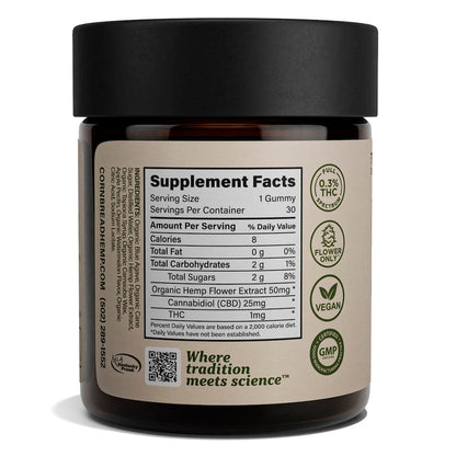 Cornbread Hemp, CBD Gummies, Berry, Full Spectrum, 30ct, 30mg THC + 750mg CBD