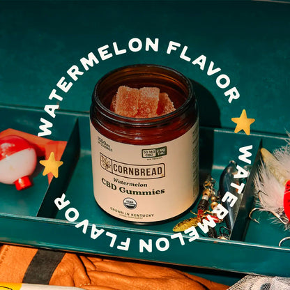 Cornbread Hemp CBD Gummies Watermelon Full Spectrum 30ct