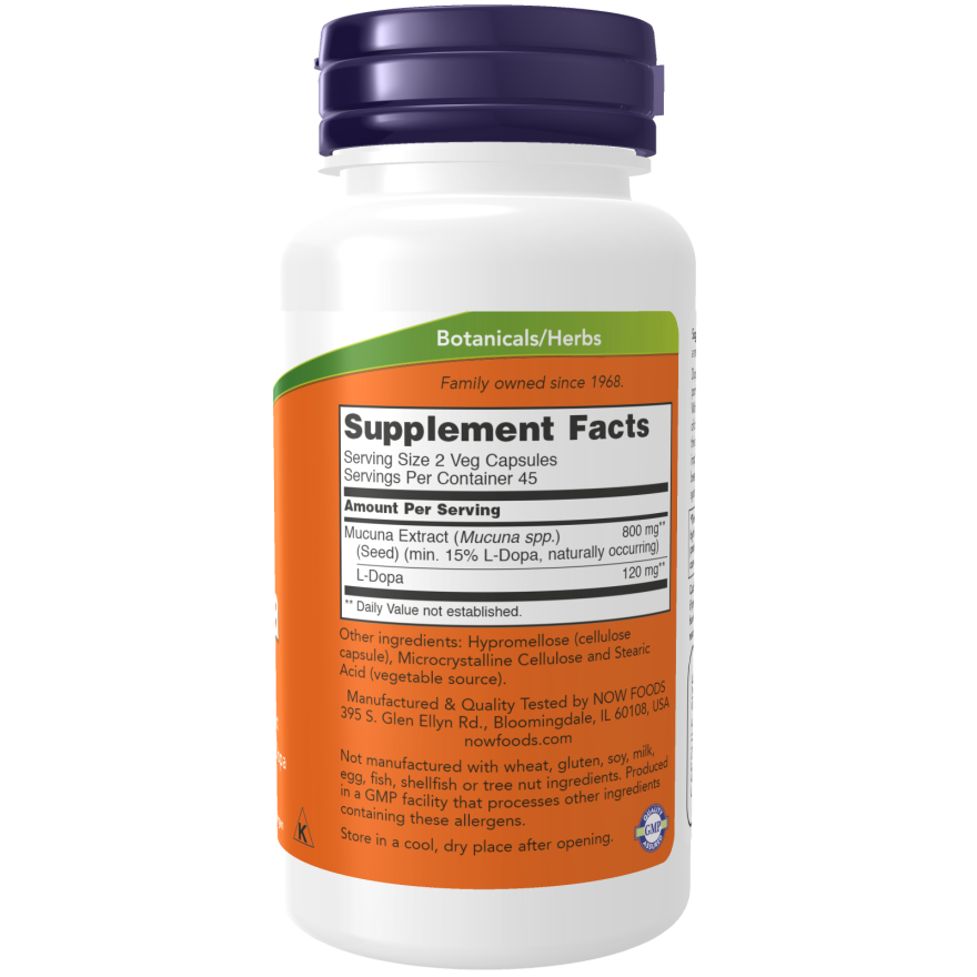 Dopa Mucuna Veg Capsules-Mental Fitness/Mood Support-AlchePharma