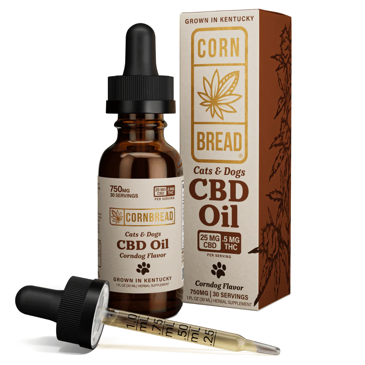 Cornbread Cats & Dogs CBD Oil (Corndog Flavor)