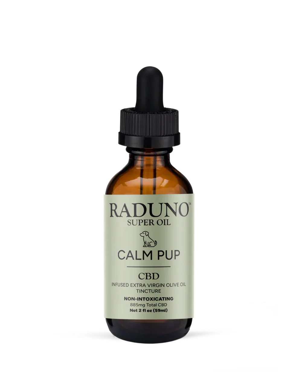 CALM PUP - CBD Infused Extra Virgin Olive Oil Tincture for Pets - 2 Fl. Oz.