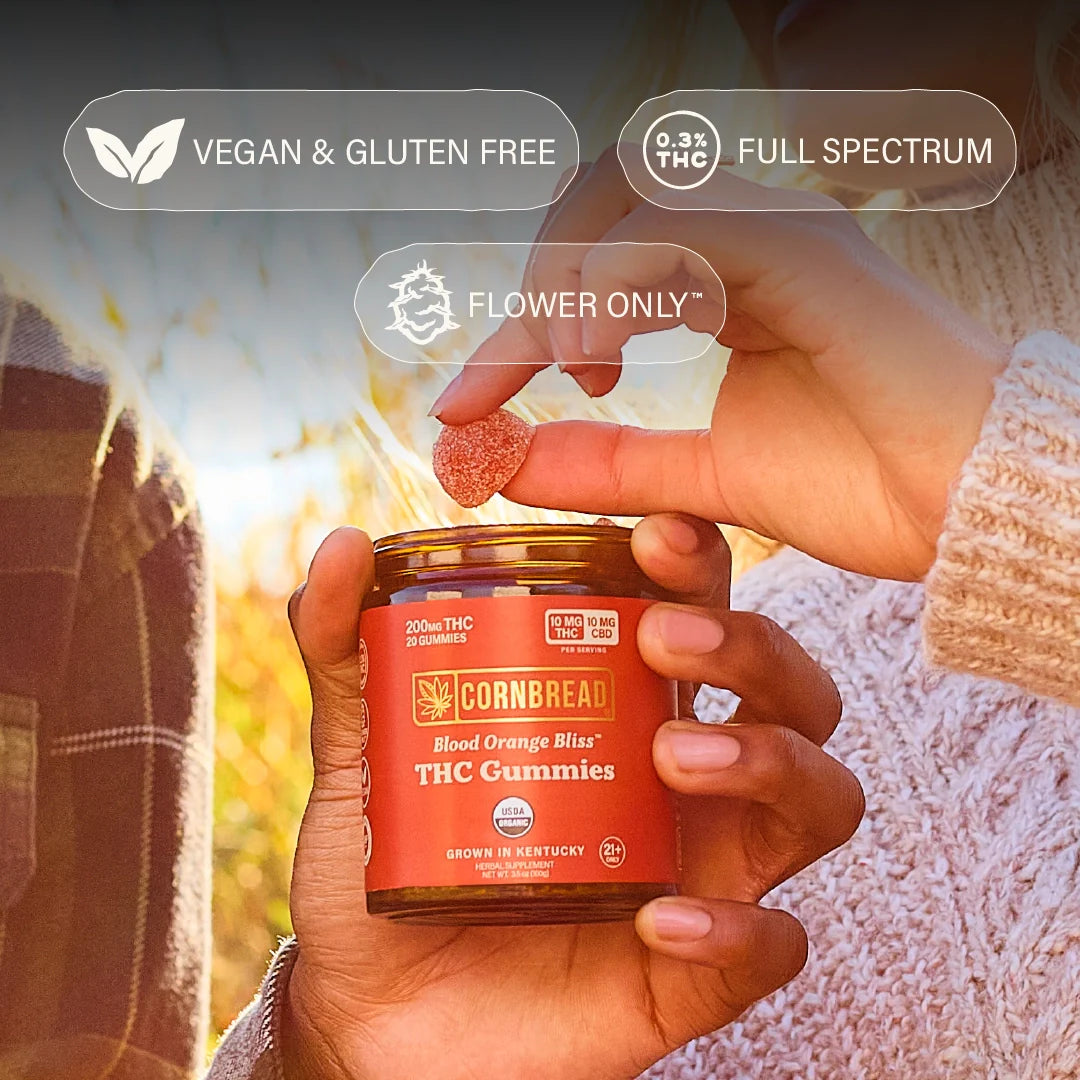 Cornbread Hemp CBD Gummies 10mg CBD/10mg THC