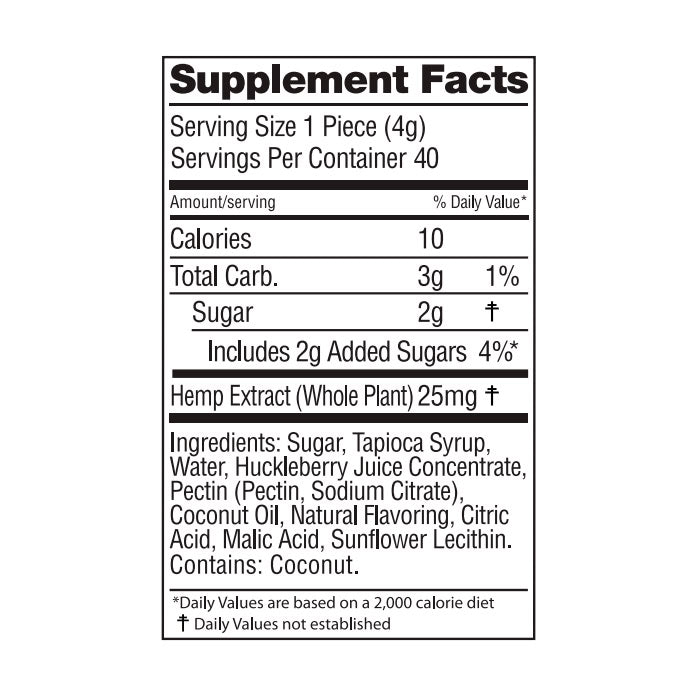 WYLD CBD Huckleberry CBD Gummies