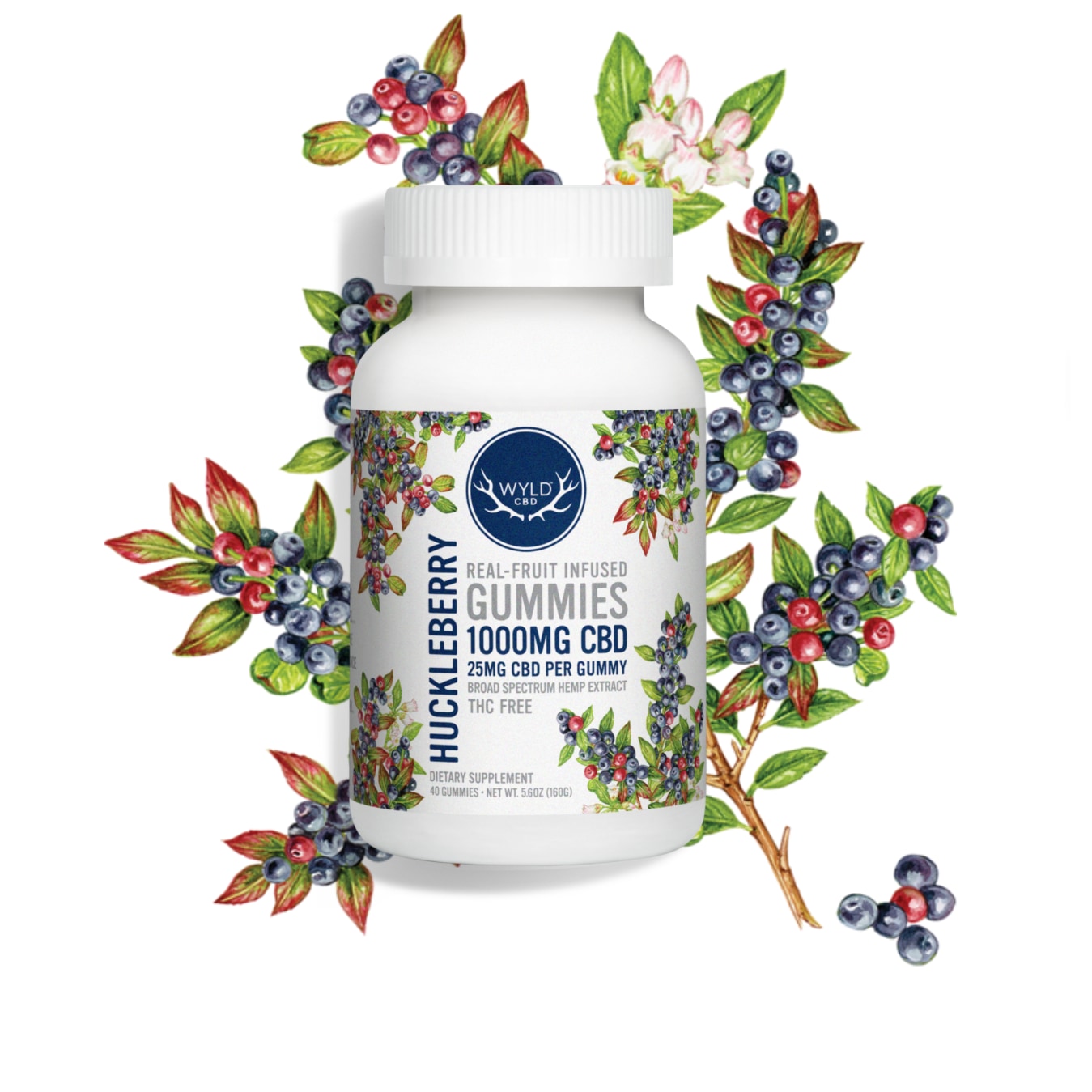 WYLD CBD Huckleberry CBD Gummies