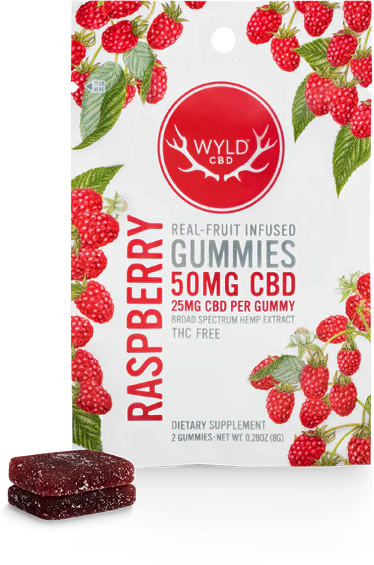 Raspberry CBD Gummies - 25 Mg Per Gummy