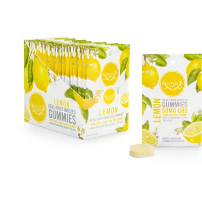 WYLD CBD’s Lemon Gummies 50MG 2PK