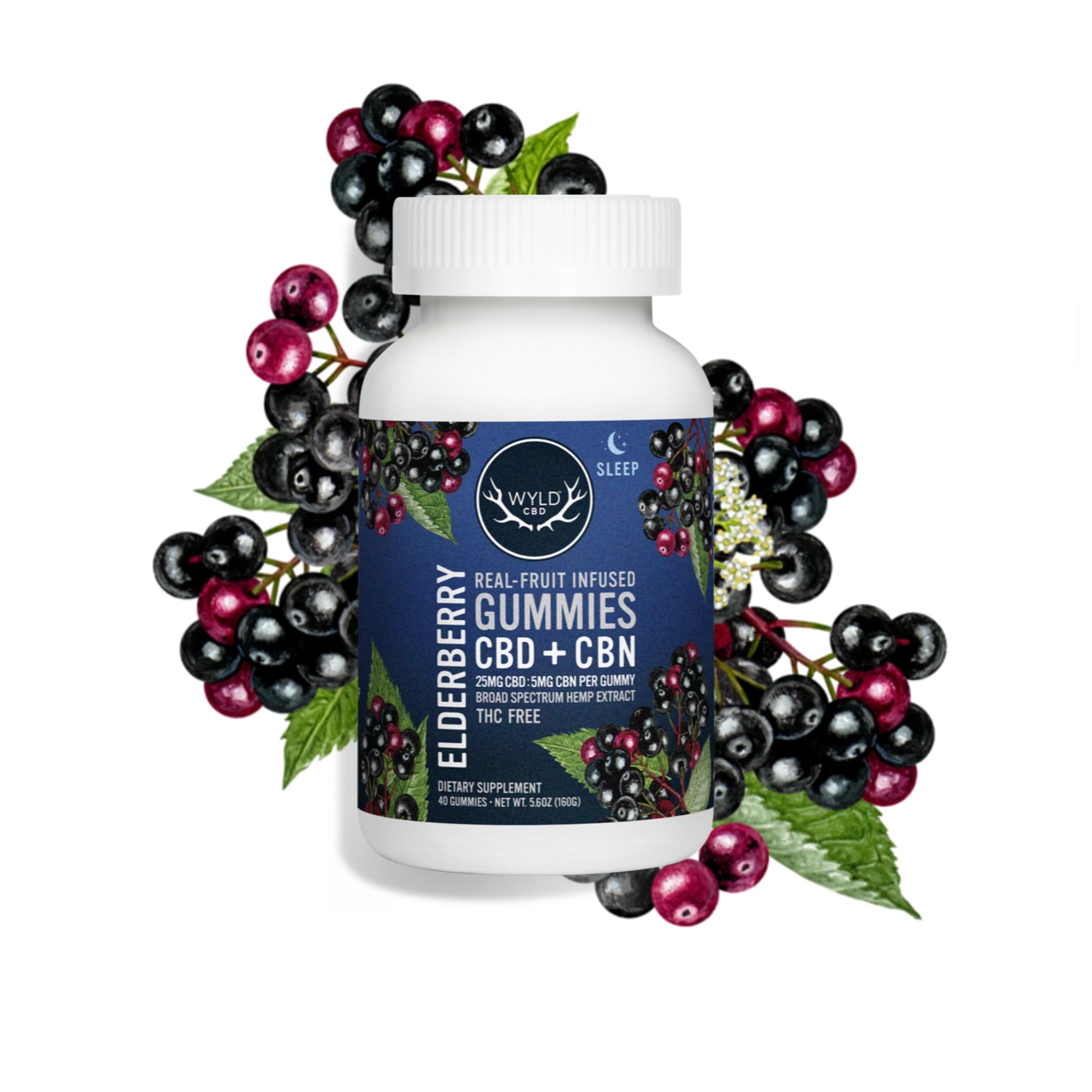 WYLD CBD-Elderberry CBD+CBN Gummies
