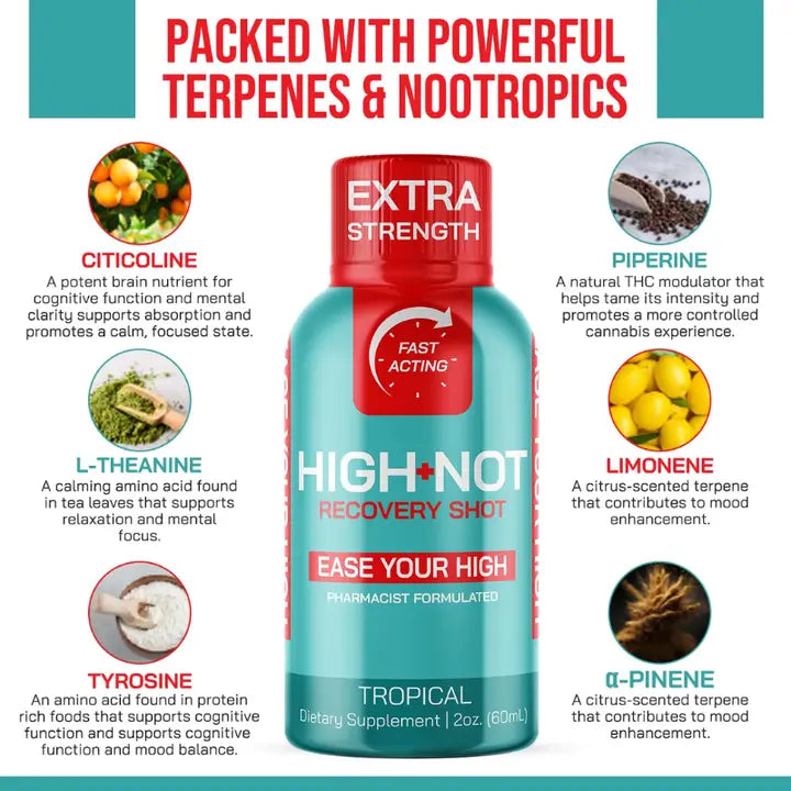High-Not TCH Recovery Shot - Extra Strength, Tropical