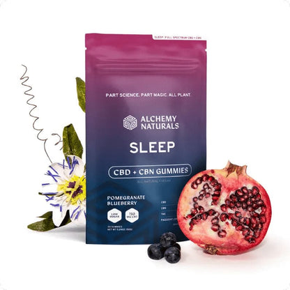 Sleepy CBD+CBN Gummies Pomegranate Blueberry 60Count