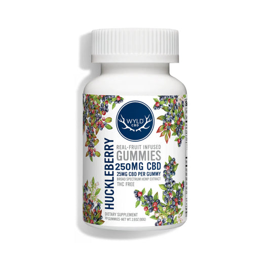 Huckleberry CBD Gummies - 25 MG Per Gummy