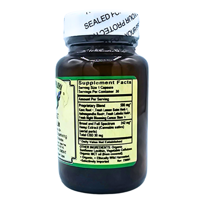 CBD Calm - CBD + Herbal Blend - 30 Liquid Filled Capsules