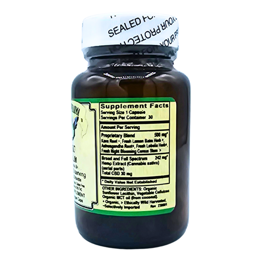 CBD Calm - CBD + Herbal Blend - 30 Liquid Filled Capsules