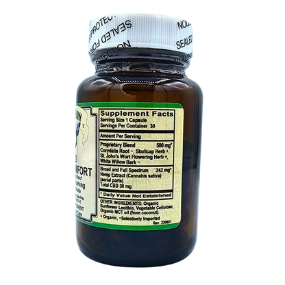 CBD Ache-Comfort - CBD + Herbal Blend - 30 Liquid Filled Capsules