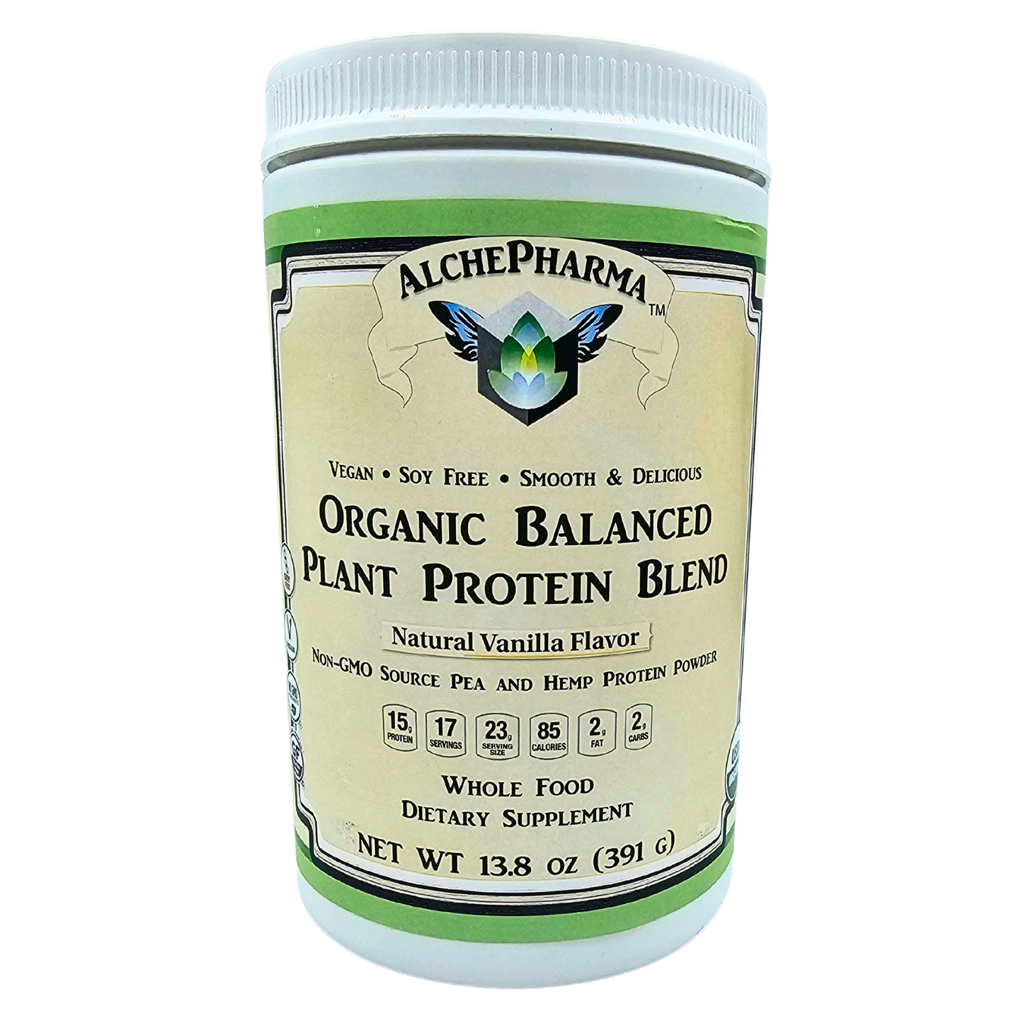 Balanced Plant Protein Blend - Organic, Soy Free, Vanilla - 13.8 Oz.