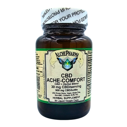 CBD Ache-Comfort - CBD + Herbal Blend - 30 Liquid Filled Capsules