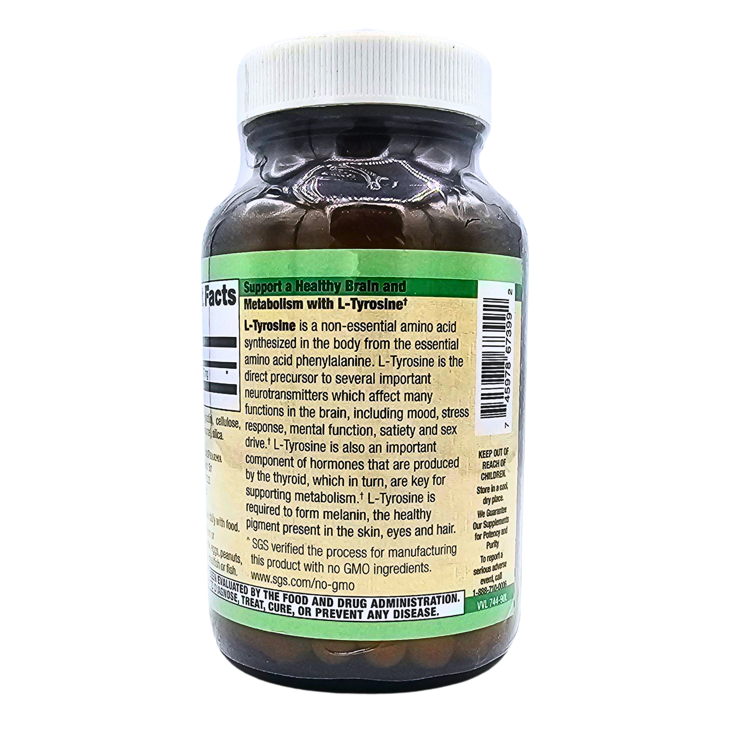L-Tyrosine 500 mg - 90 Capsules