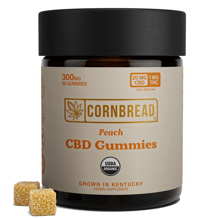 Cornbread Hemp CBD Gummies - Peach